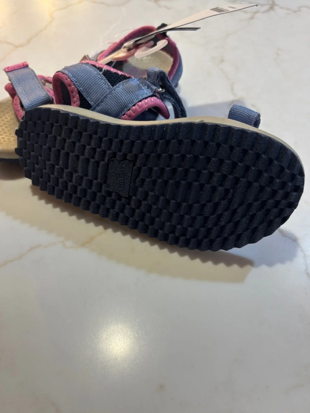 Oshkosh B’Gosh Kids Comfortable Open-Toe Sport Sandals on Grey and Pink NWT